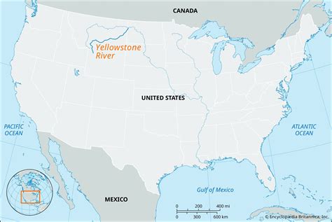 Yellowstone River National Park Montana Wyoming And Map Britannica