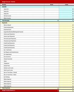Weekly Budget Spreadsheet Budget Templates