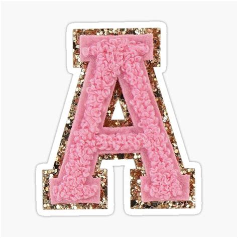 Preppy Stickers Cute Stickers Aesthetic Letters Varsity Letter