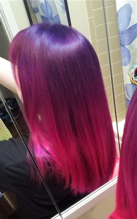 Just Re Dyed My Purple Pink Ombre Hair Beauty Skin Deals Me