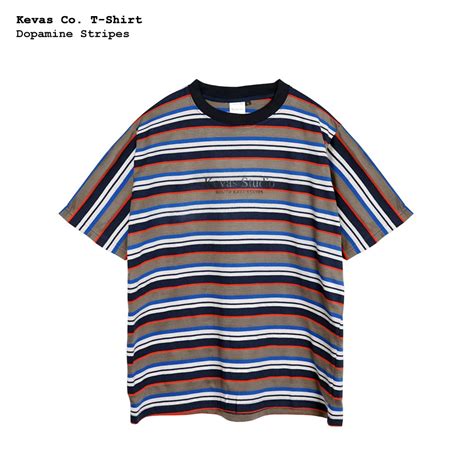 Kevas Dominique Stripes T Shirt Shopee Indonesia
