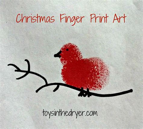 How To Make Christmas Fingerprint Art