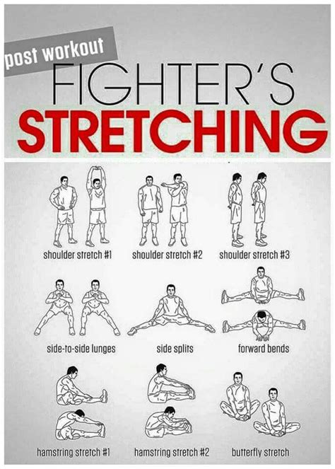 Stretching Martial Arts Workout Post Workout Stretches Martial Arts