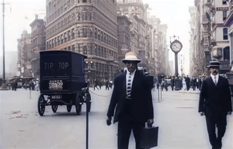 Colorized Footage Of Daily New York City Life In 1911