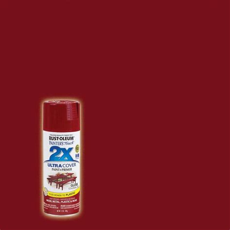 Rust Oleum Painters Touch 2x 12 Oz Gloss Colonial Red General Purpose