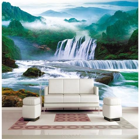 Beibehang Custom Wallpaper Landscape Waterfall Waterfall Hd Wallpaper