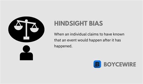 Hindsight Bias Definition Examples