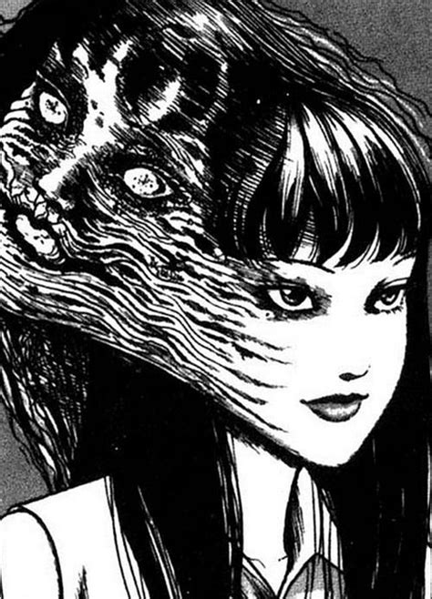 Junji Ito Two Faces Digital Art By William Stratton