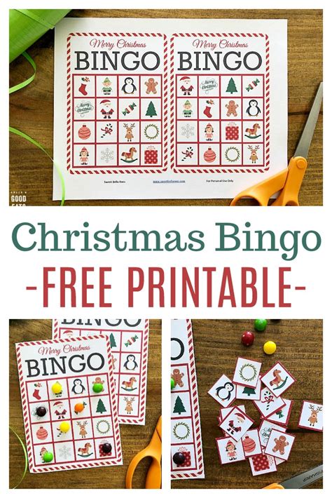 Christmas Bingo Game Cards
