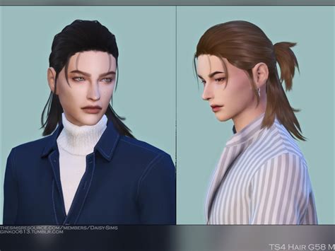 Sims 4 Male Hair Long Cc