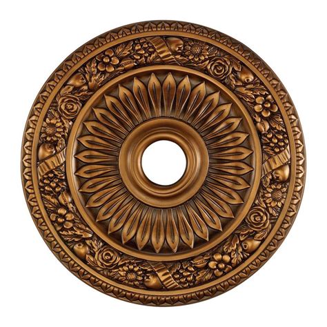 With its arched sides and leaf designs this large size light fixture ceiling accent will work with many federal, colonial revival and victorian styles. Titan Lighting Floral Wreath 24 in. Antique Bronze Ceiling ...