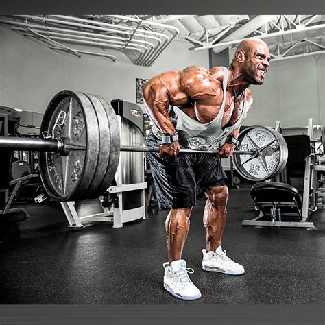 Wide Grip Barbell Row Exercise Video Guide Muscle And Fitness