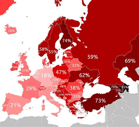 Thoughts On This Map Percentage Of Europeans Who Would Defend Their Countries R MapPorn