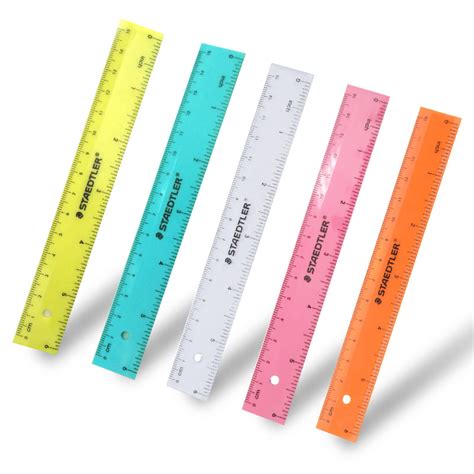 10pcslot Staedtler 562 15cm Color Rulers Plastic Ruler Drawing