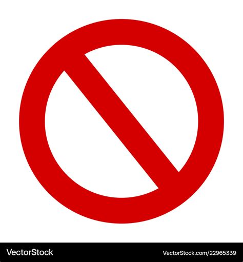 Stop Sign No Entry Warning Vector Red Circle Icon Stock Vector Adobe