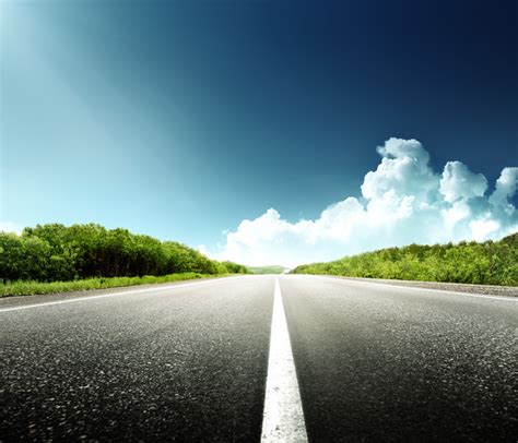 Road And Blue Sky Free Vector Graphic Download