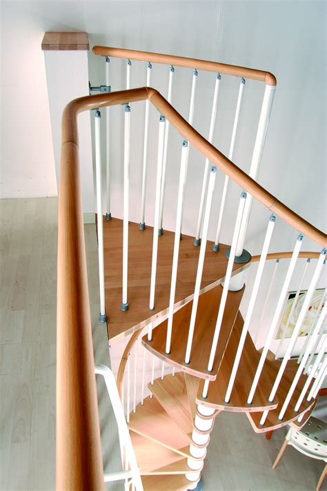 Phoenix Wood Tread Spiral Staircase Kit Metal Steel And Wood Spiral