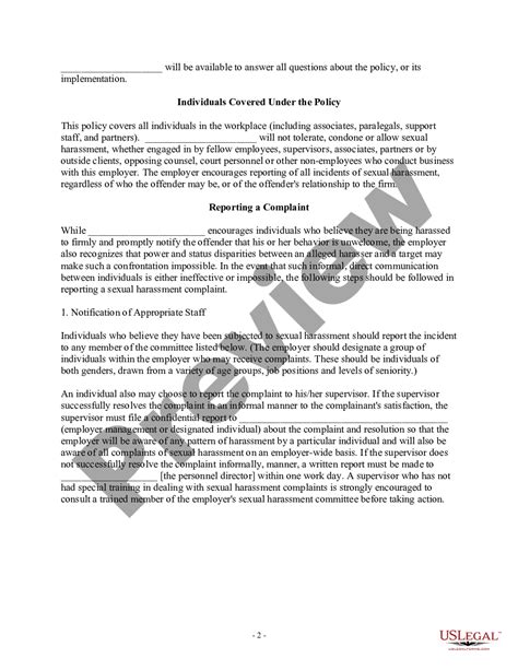 Georgia Sexual Harassment Policy Workplace Harassment Us Legal Forms