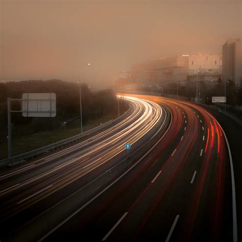 Interesting Photo Of The Day Long Exposure Of Highway Traffic
