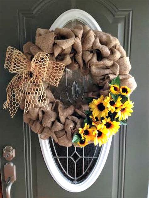 Love Love Love Sunflowers Burlap Sunflower Wreath By Kreationsbyklynn