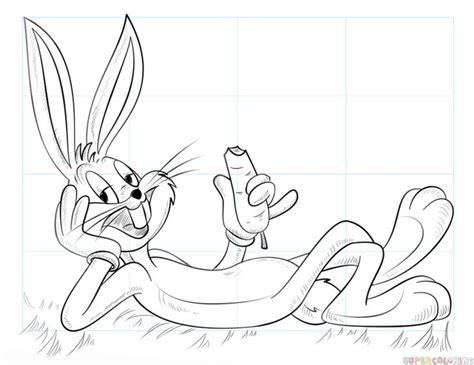 How To Draw Bugs Bunny Step By Step Drawing Tutorials For Kids And
