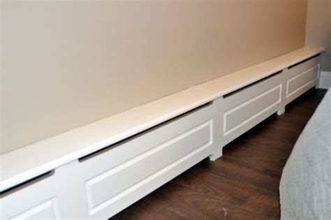 Installation takes a couple of minutes and does not require the use of. Custom Made Wood Baseboard Heater Cover by D&S Artistic ...