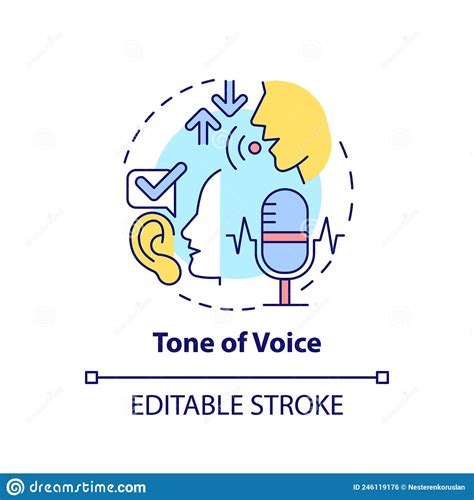 Tone Of Voice Concept Icon Stock Illustration Illustration Of