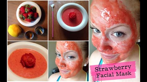 Moisturizing Strawberry Facial Mask D I Y Youtube