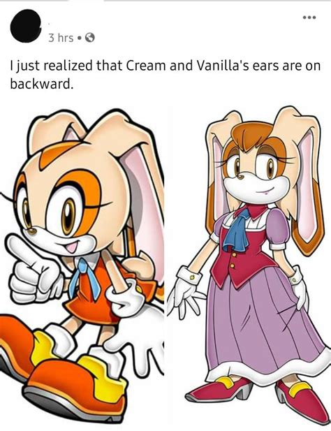 Vanilla And Creams Backwards Ears Vanilla The Rabbit Know Your Meme
