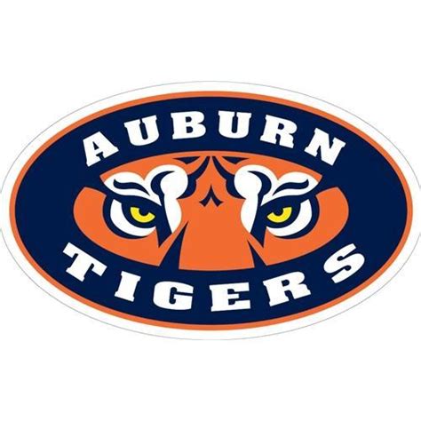 Auburn Decal Tiger Eyes Logo 12