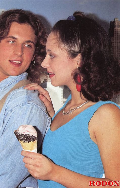 Retro Ice Cream Eating Girl Fucks A Very Horny Dude Hard Photo Rodox