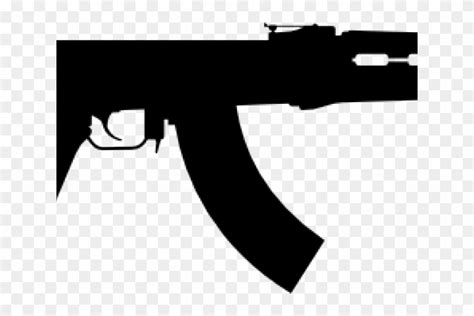 Download Rifle Clipart Ak47 - Ak 47 Silhouette, HD Png Download ...