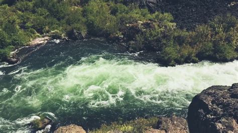 Aerial Shot Of River Flowing Free Stock Creative Commons Video Youtube