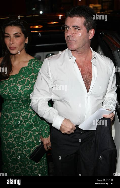 Simon Cowell Seen Departing The Landmark Hotel With His Ex Fiancée Mezhgan Hussainy And Ex