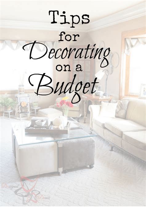 Tips for Decorating on a Budget! |- Designed Decor | Decorating on a budget, Diy home decor ...