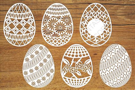 Easter Eggs Set 2 Svg Files For Silhouette Cameo And Cricut Easter