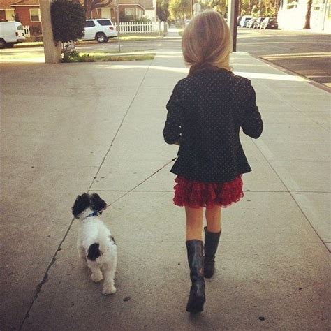 Kris Walking The Dog Kristina Pimenova Young Models Dog Walking