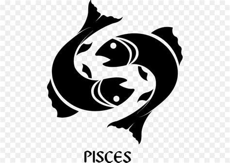 Pisces Astrologi Tanda Simbol Gambar Png