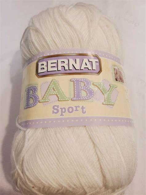 Bernat Baby Sport Yarn 123 Oz Baby White New 1 Skein Ebay