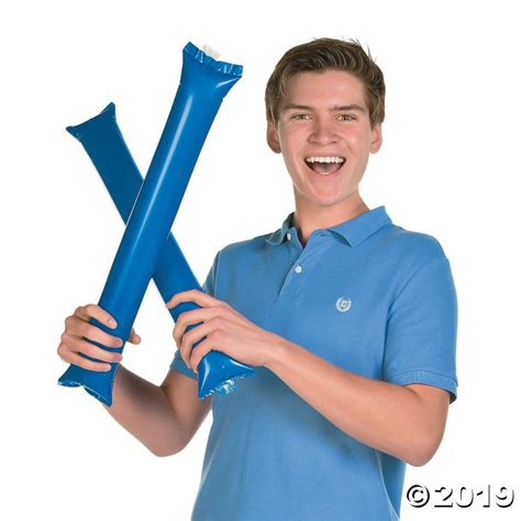 Inflatable Blue Boom Sticks 24 Pieces
