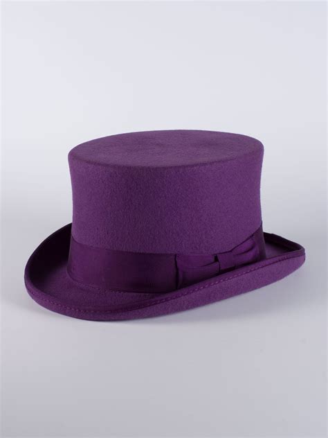 Purple Top Hat Bespoke Designer Headwear Feathered Fantasy