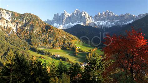 Santa Magdalena Dolomites Italy ~ Video Clip 12746737