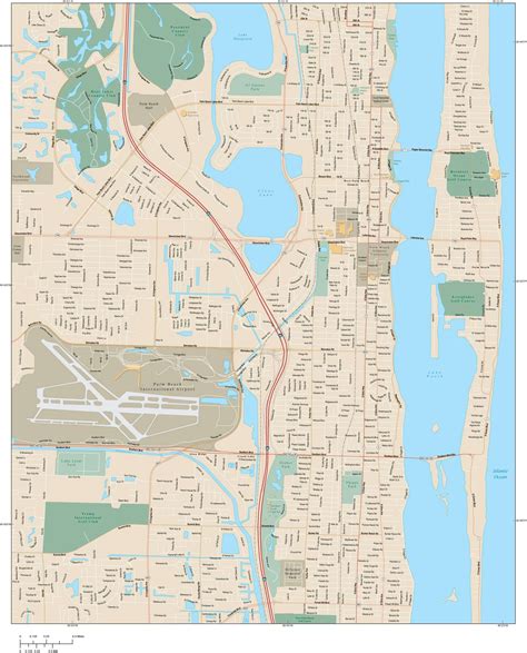 Florida Map In Adobe Illustrator Vector Format Detail