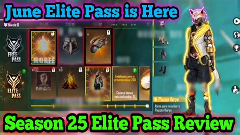 Free fire has many more changes at the start of every month, one of the thing is elite pass this is the product of the game that every player want, but this is n. SEASON 25 ELITE PASS FREE FIRE || ELITE PASS SEASON 25 ...