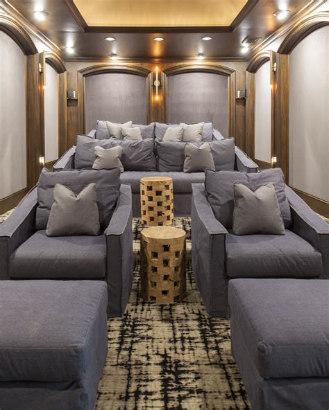Theater Room By Lisa Sherry Interieurs Home Cinema Room Small Home