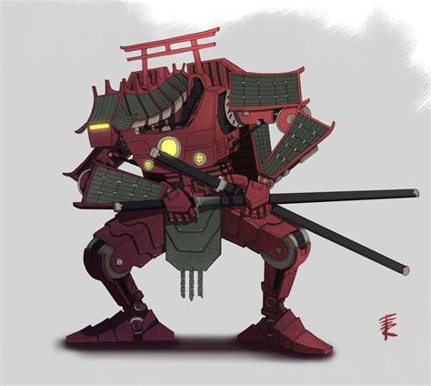 Artstation Japanese Robot Knight