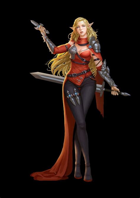 Artstation Sword Master Li Zehao Fantasy Female Warrior Warrior