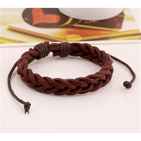 Aliexpress Com Buy Shellhard Retro Rope Bracelet Adjustable Leather
