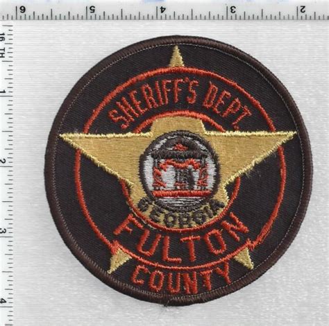 Fulton County Sheriffs Dept Georgia 1st Issue Shoulder Patch Ebay