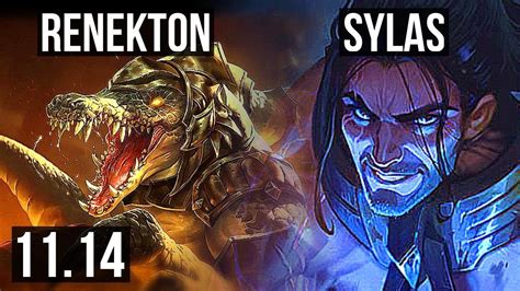 RENEKTON Vs SYLAS TOP 7 1 10 Rank 6 Renekton Dominating EUW